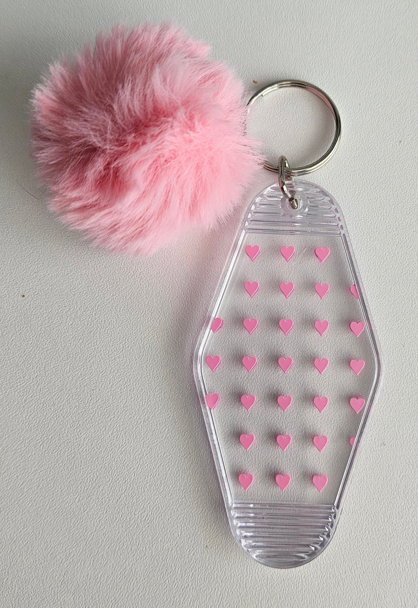 Pink Heart keyring