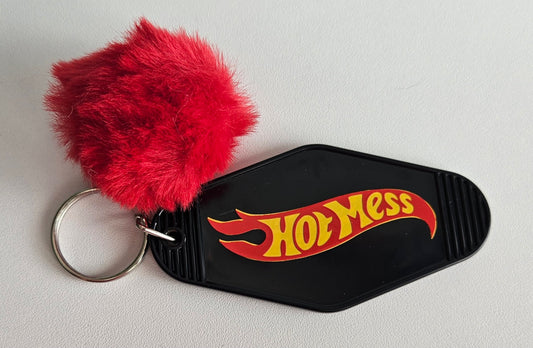 'Hot Mess' keyring