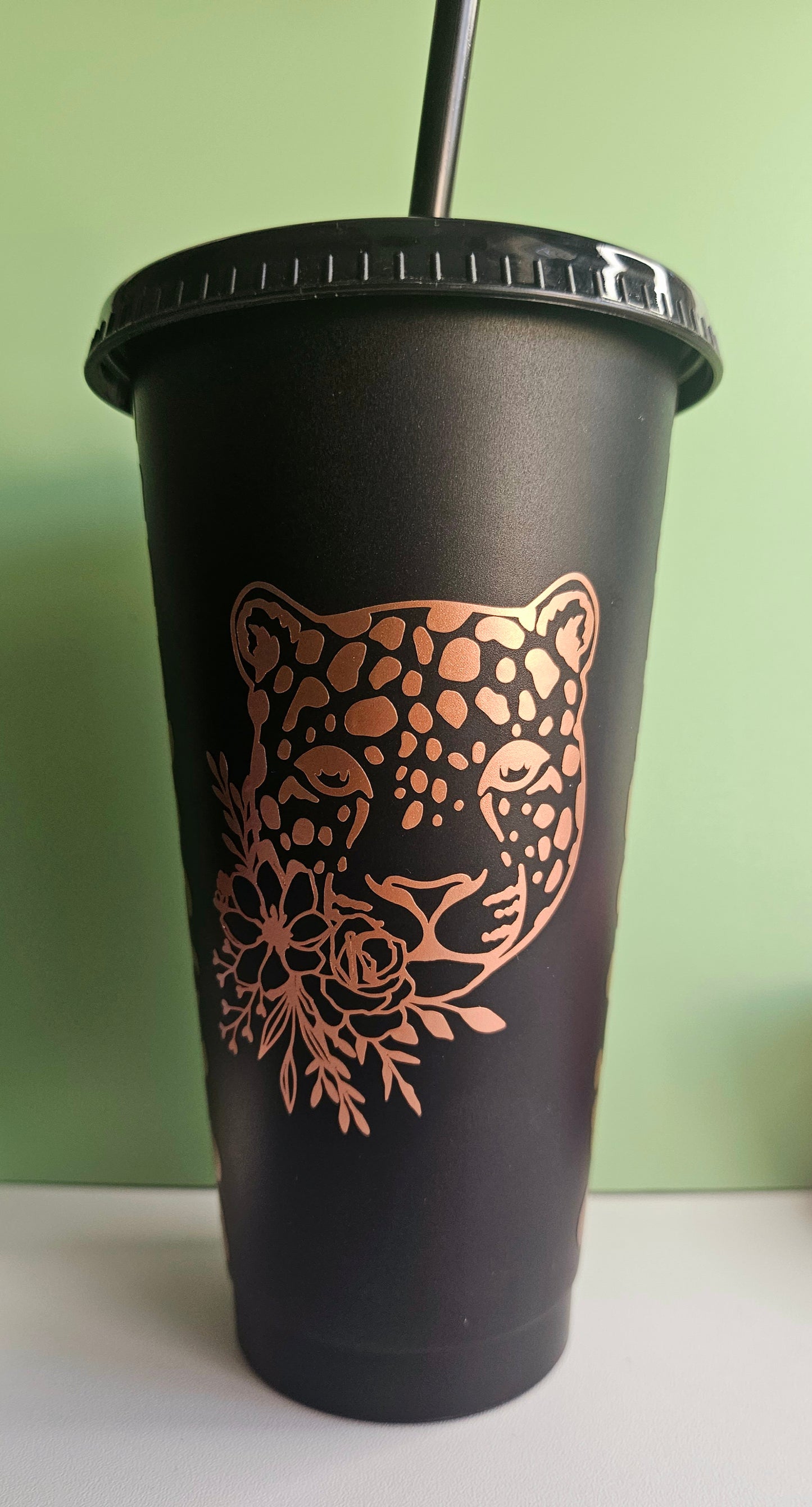 Leopard Print Cold Cup