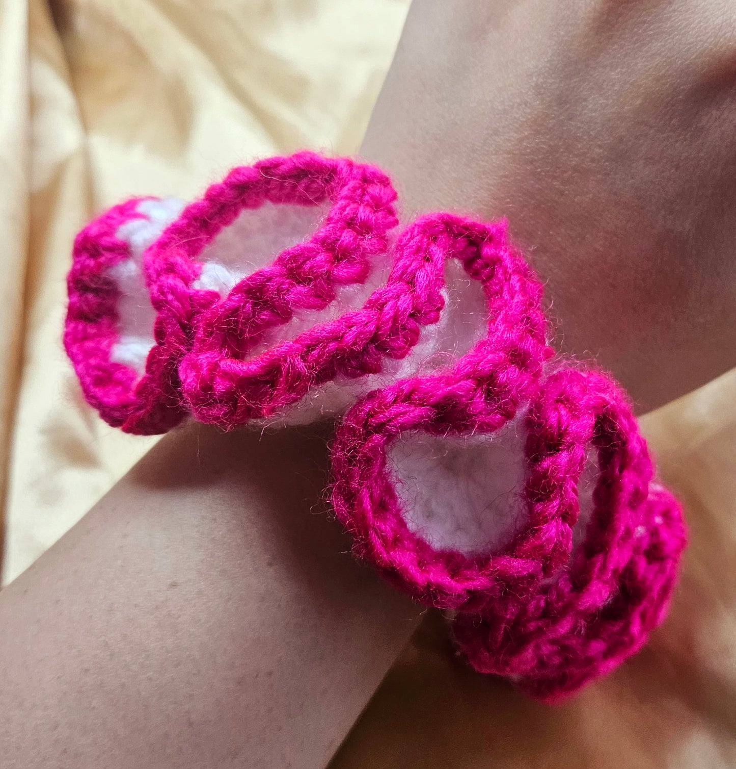 Pink edge Scrunchie