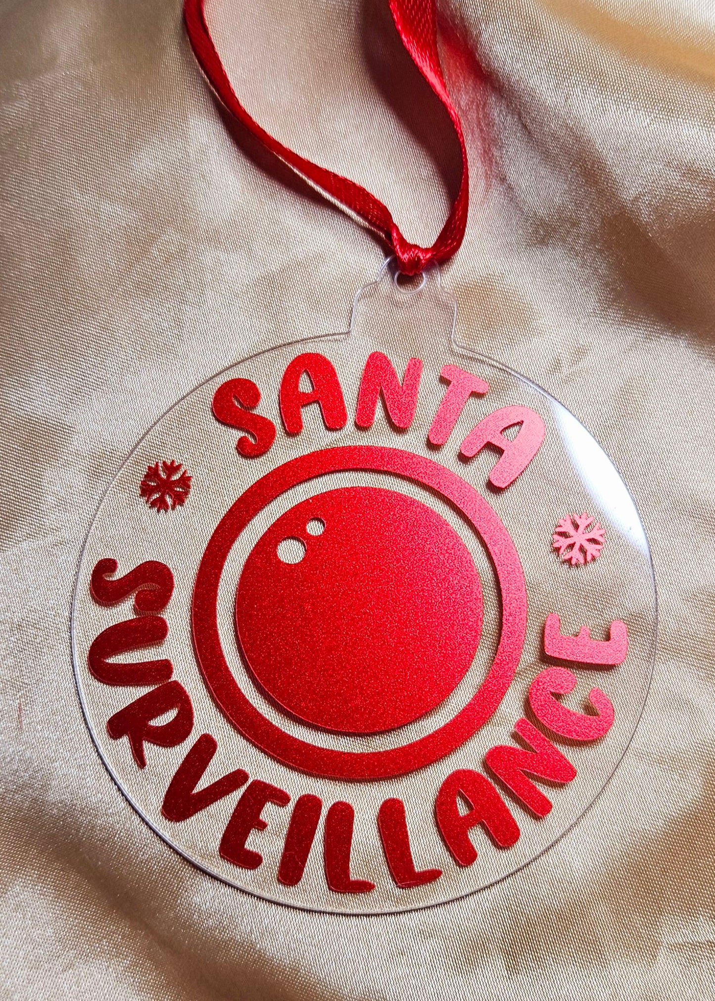 Santa Surveillance Hanging Decor