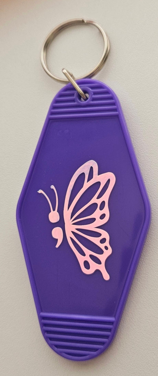 MH Butterfly Motel style keyring