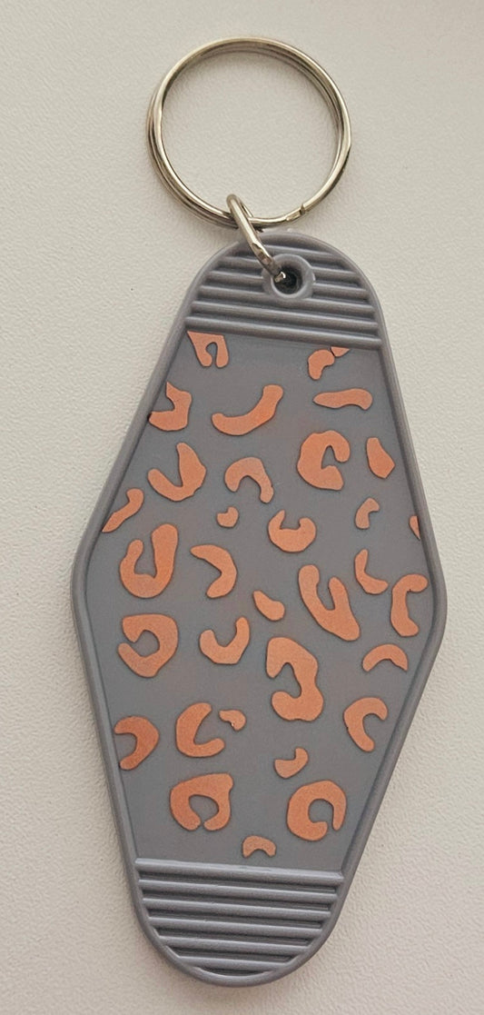 Leopard Motel Style Keyring