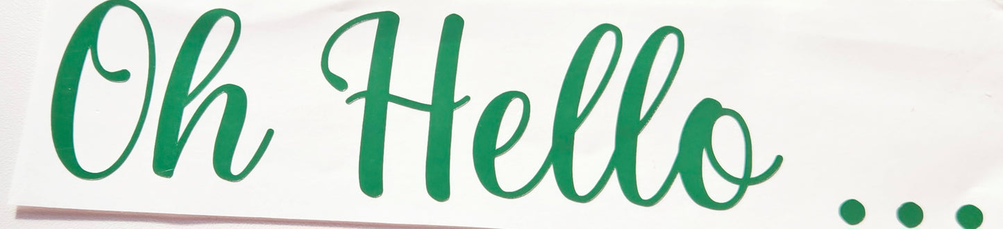 Oh Hello... Letterbox Sticker