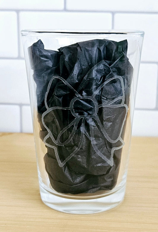 Etched effect small glass