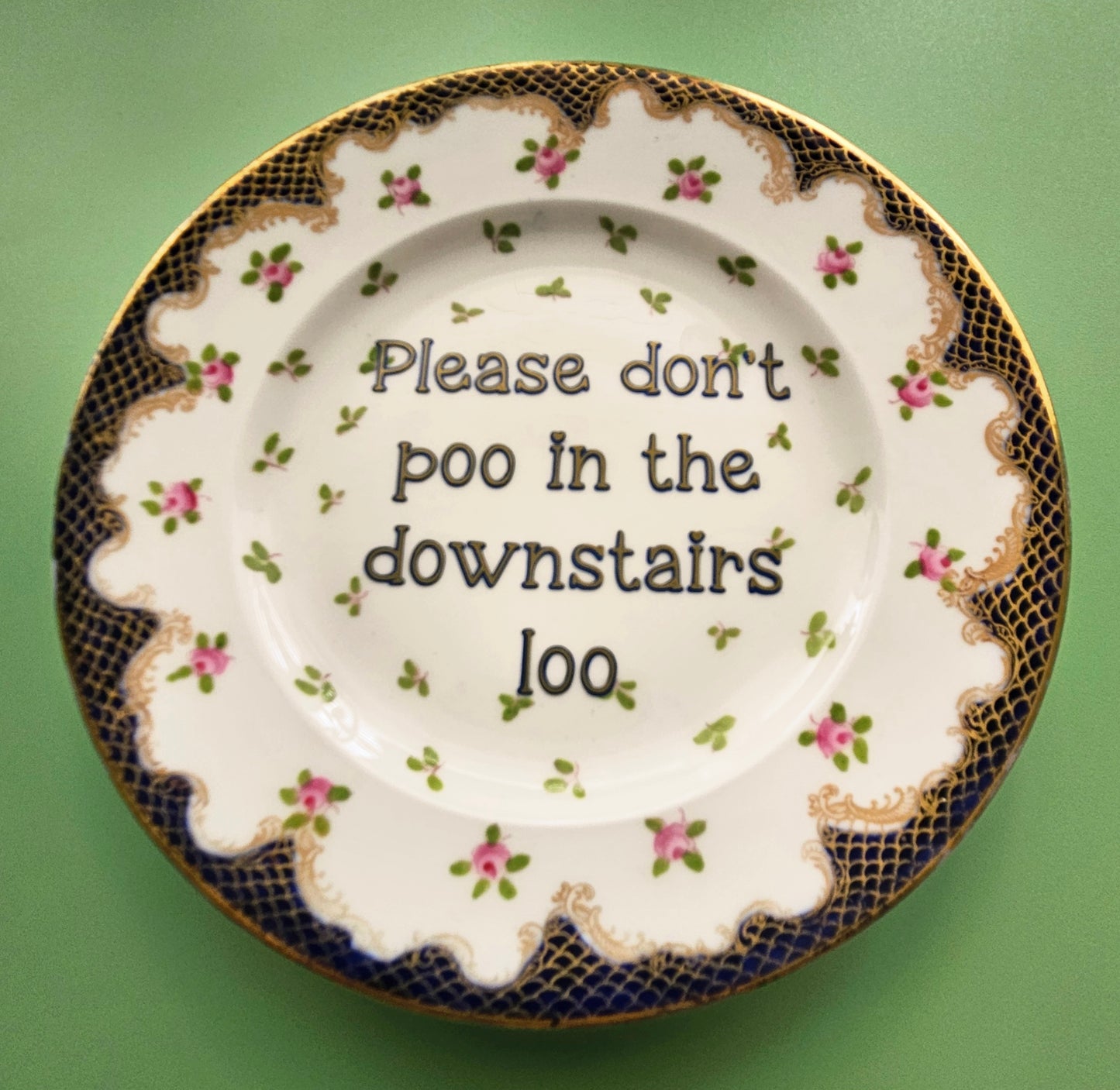 Please don't poo... wall plate