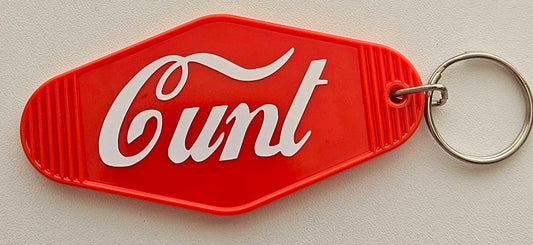 C*nt Motel style keyring