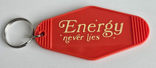'Energy never lies' keyring