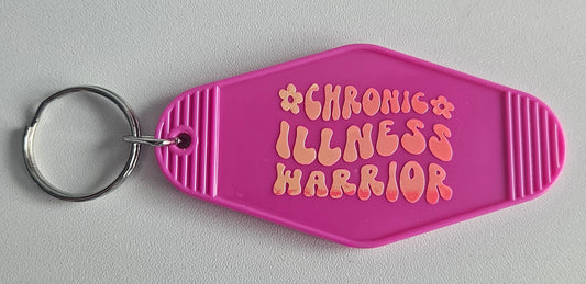 'Chronic Illness Warrior' keyring