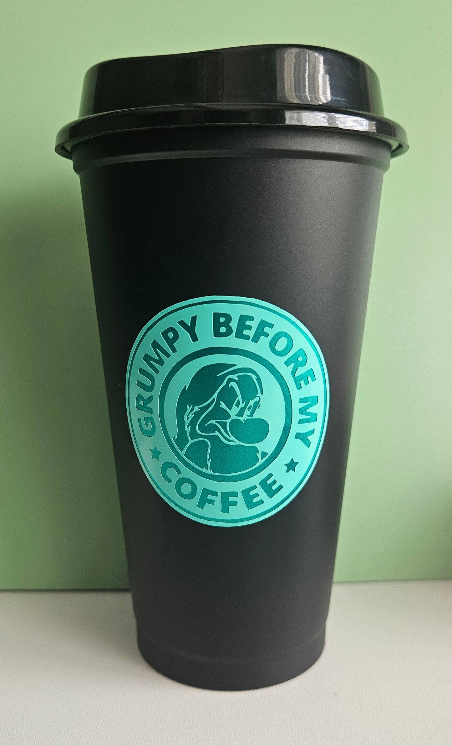 'Grumpy Before My Coffee' travel mug