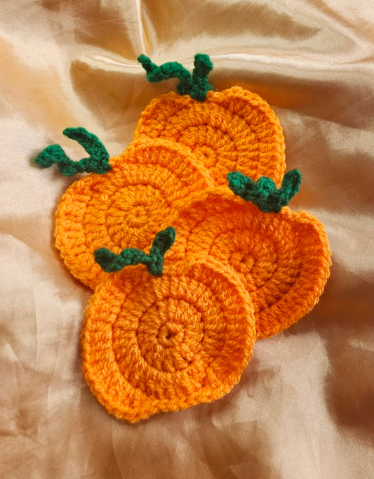 Set of 4 Pumpkin Coasters