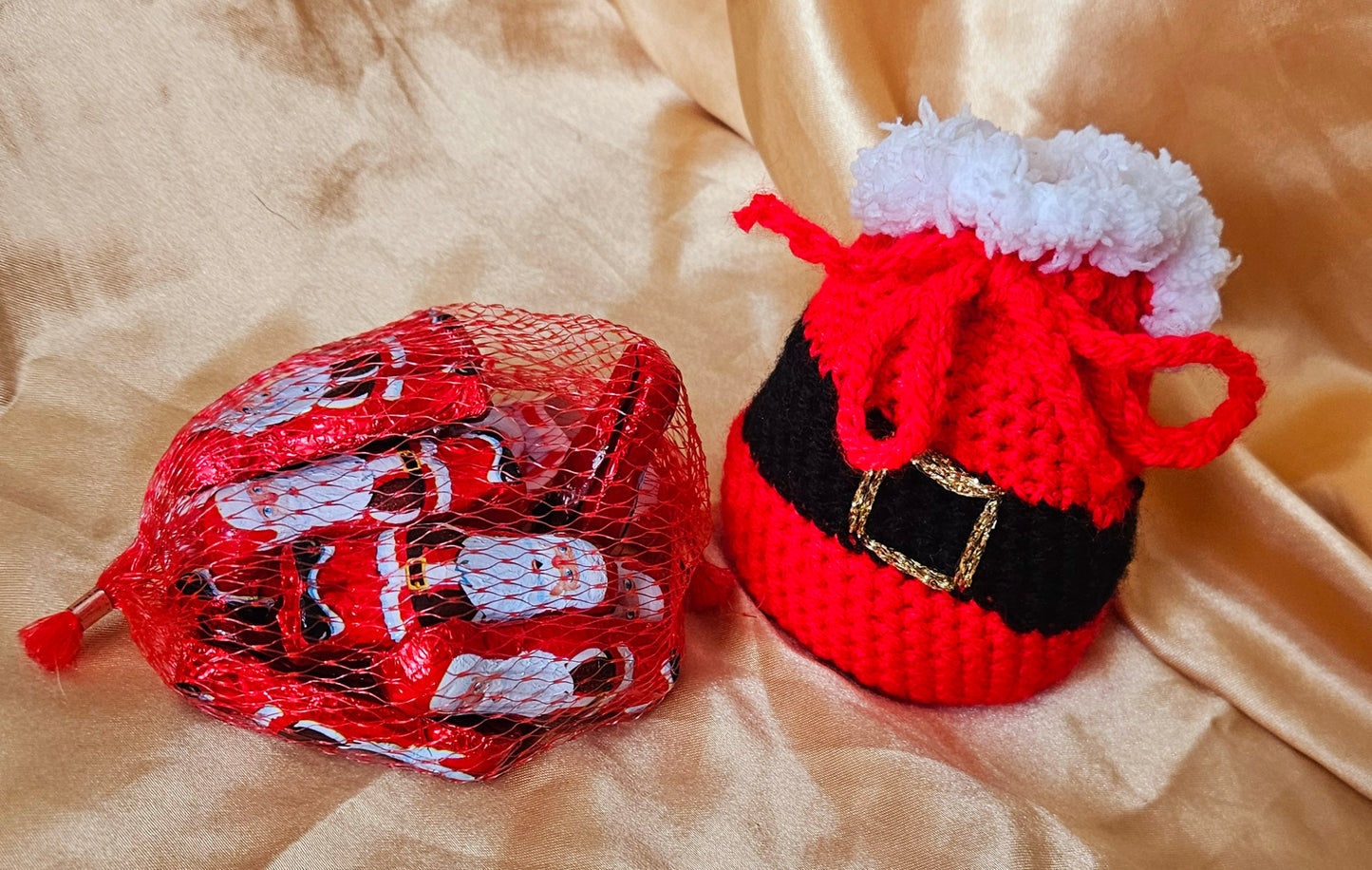 Crochet Santa Pouch