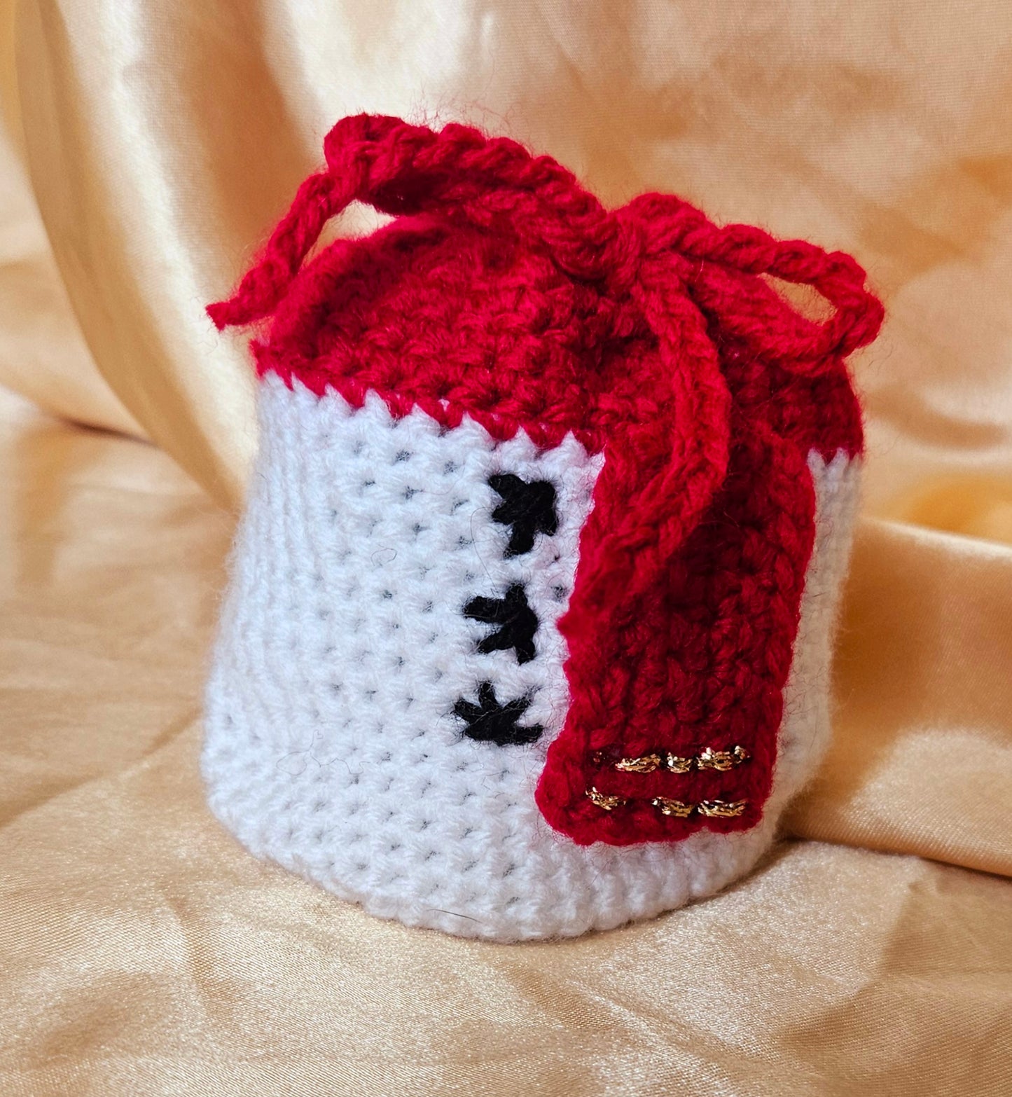 Crochet Snowman Pouch