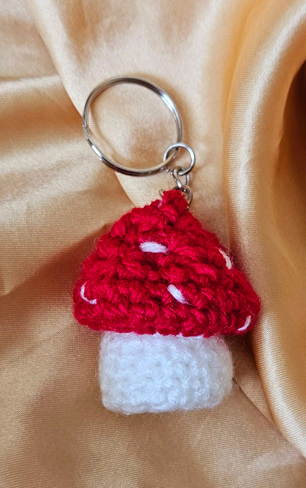 Crochet Mushroom Keyring