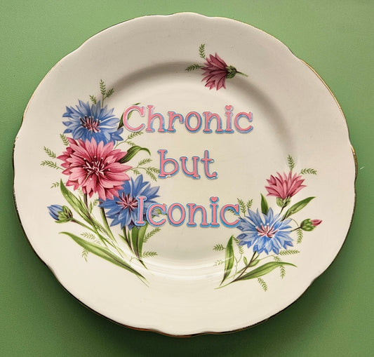 Chronic but iconic wall plate