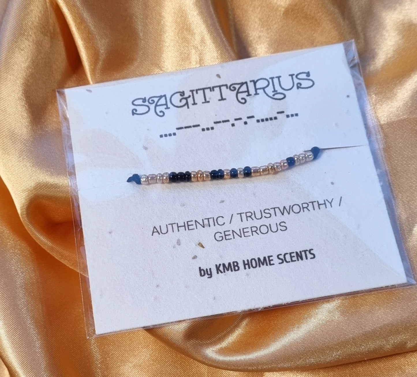 Horoscope Morse Code Bracelet